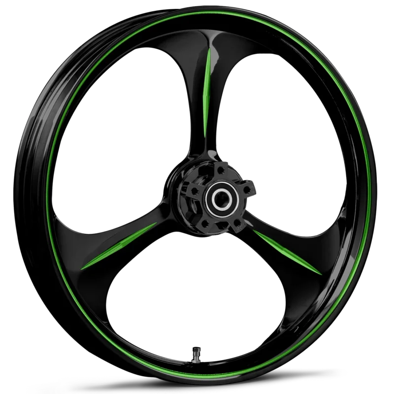 RYD Wheels Amp Touch Of Color Green Wheels
