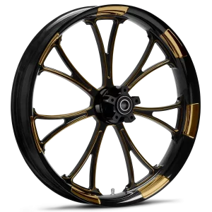RYD Wheels Arc Touch Of Color Gold Wheels