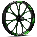 RYD Wheels Arc Touch Of Color Green Wheels