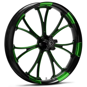 RYD Wheels Arc Touch Of Color Green Wheels