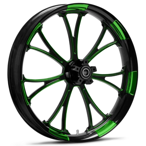 RYD Wheels Arc Touch Of Color Green Wheels
