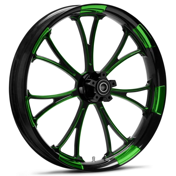 RYD Wheels Arc Touch Of Color Green Wheels