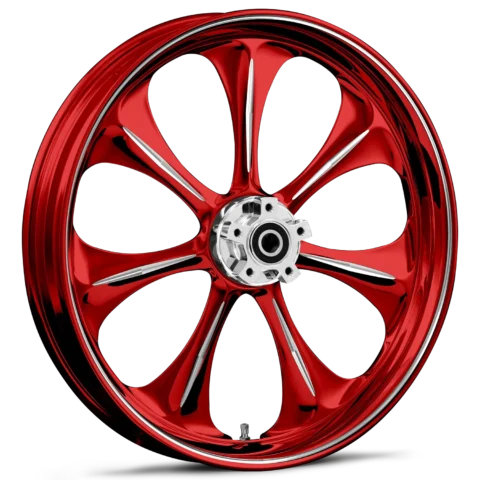Atomic Dyeline Red Polished Wheels