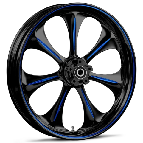 RYD Wheels Atomic Touch Of Color Blue Wheels