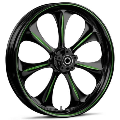 RYD Wheels Atomic Touch Of Color Green Wheels