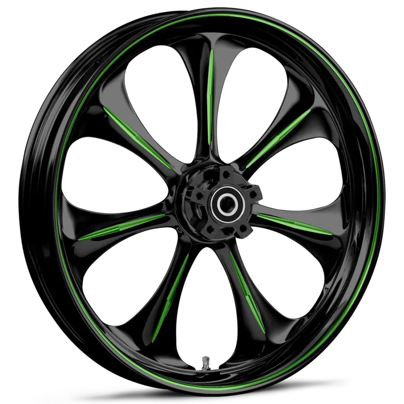 RYD Wheels Atomic Touch Of Color Green Wheels