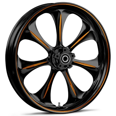 RYD Wheels Atomic Touch Of Color Orange Wheels