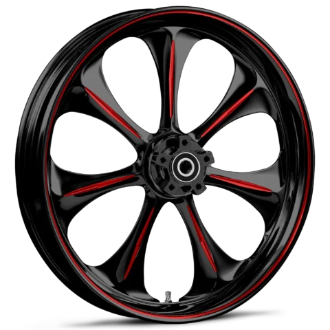 RYD Wheels Atomic Touch Of Color Red Wheels
