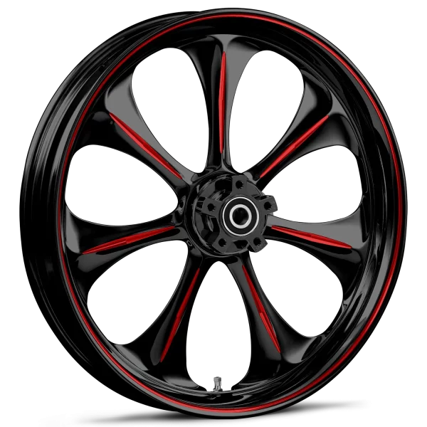 RYD Wheels Atomic Touch Of Color Red Wheels