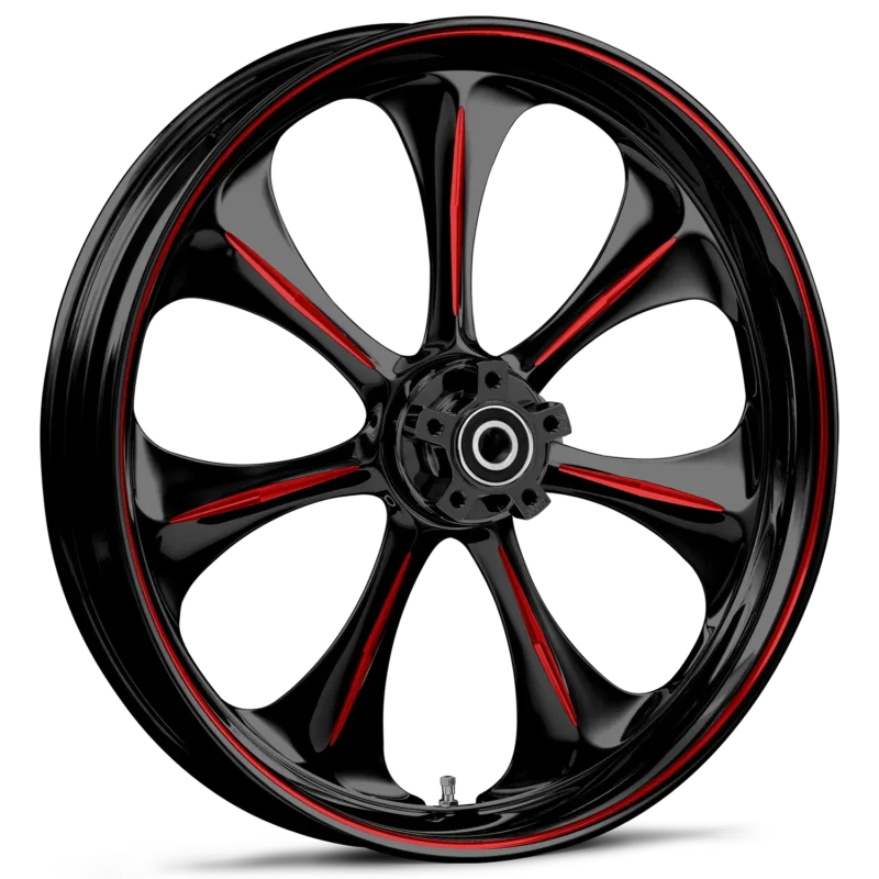 RYD Wheels Atomic Touch Of Color Red Wheels