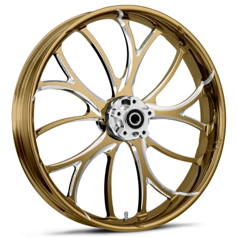 Electron Dyeline Gold Polished Wheels