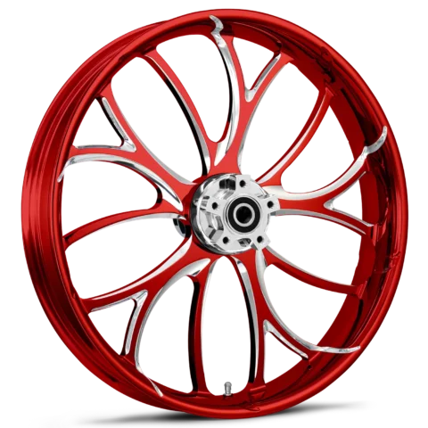 Electron Dyeline Red Polished Wheels