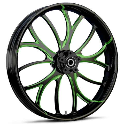 RYD Wheels Electron Touch Of Color Green Wheels