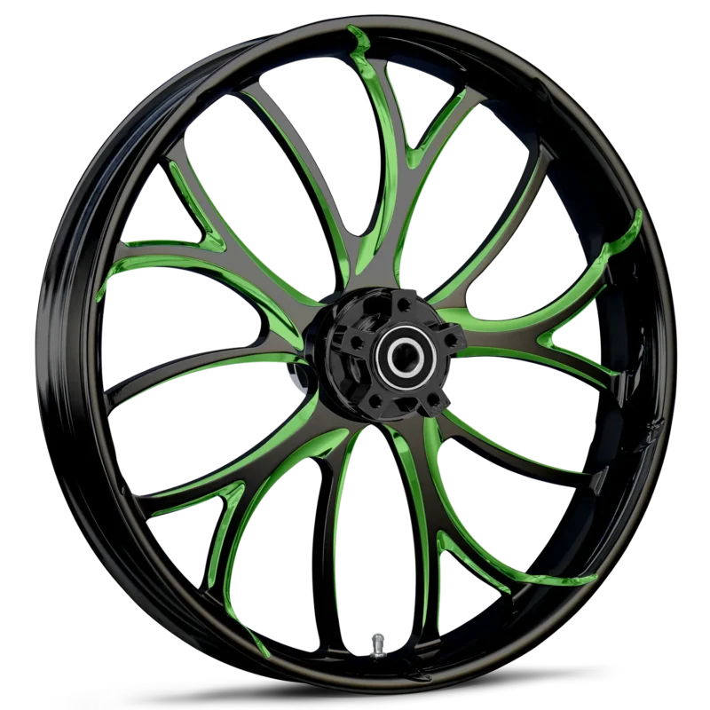 RYD Wheels Electron Touch Of Color Green Wheels
