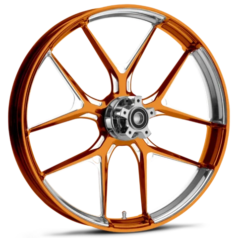 Inductor Dyeline Orange Polished Wheels