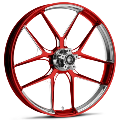Inductor Dyeline Red Polished Wheels