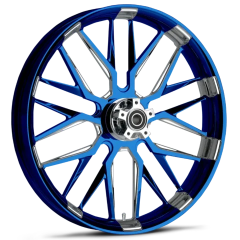 Insulator Dyeline Blue Polished Wheels