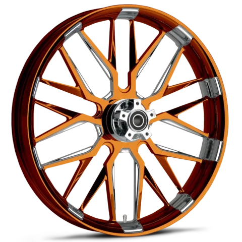Insulator Dyeline Orange Polished Wheels