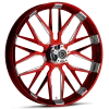 Insulator Dyeline Red Polished 18 x 10.0 Wheel
