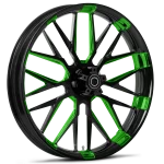 RYD Wheels Insulator Touch Of Color All Green Wheels