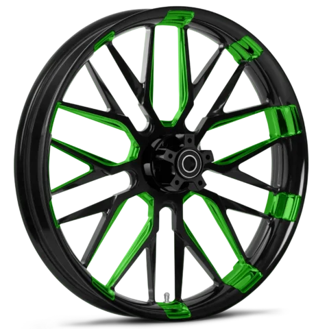 RYD Wheels Insulator Touch Of Color All Green Wheels
