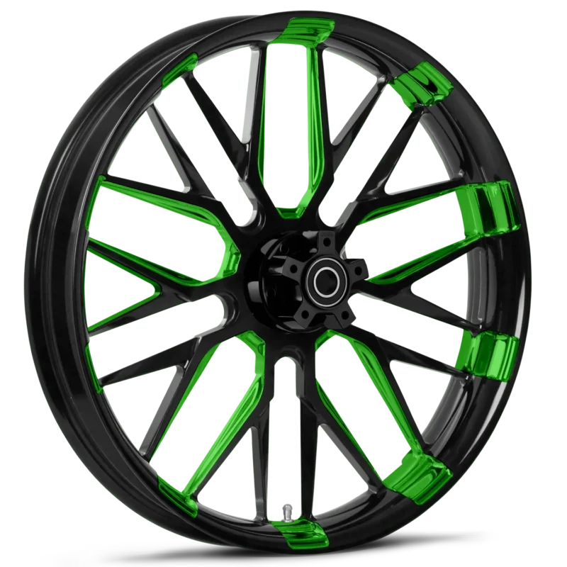 RYD Wheels Insulator Touch Of Color All Green Wheels