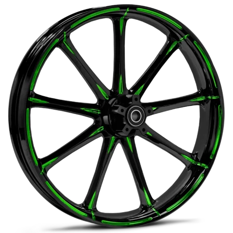 RYD Wheels Ion Touch Of Color Green Wheels