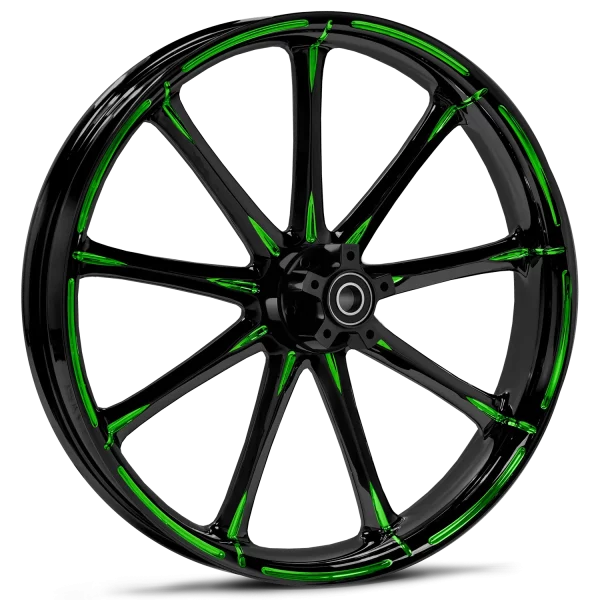 RYD Wheels Ion Touch Of Color Green Wheels