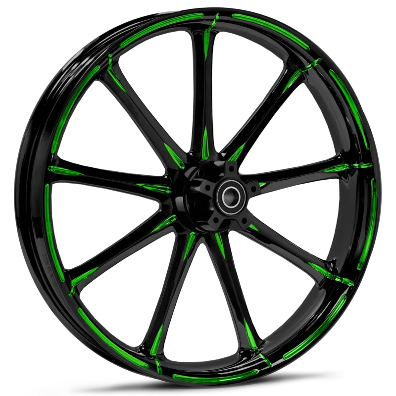 RYD Wheels Ion Touch Of Color Green Wheels