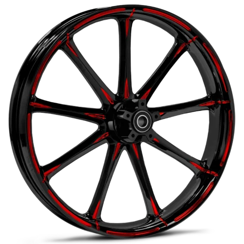 RYD Wheels Ion Touch Of Color Red Wheels