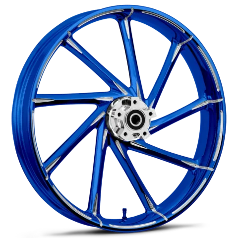 Kinetic Dyeline Blue Polished Wheels