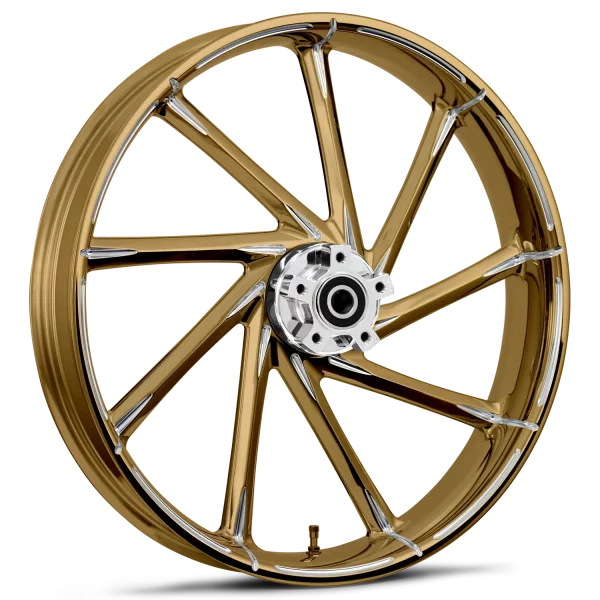 RYD Wheels Kinetic Dyeline Gold Wheels