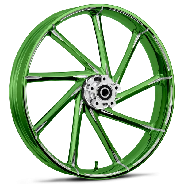 RYD Wheels Kinetic Dyeline Green Wheels