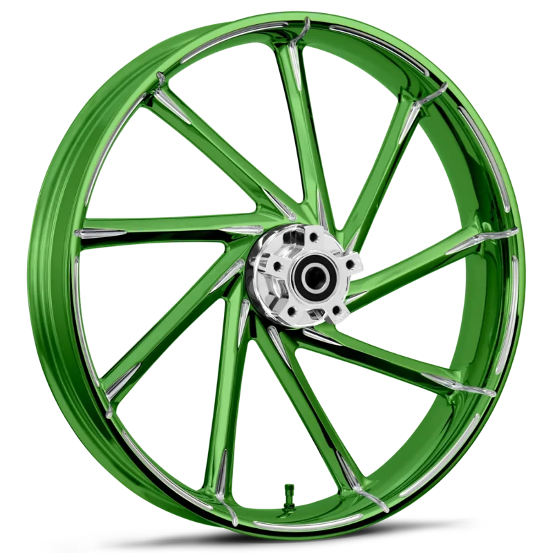 Kinetic Dyeline Green Polished 23 x 3.75 Wheel