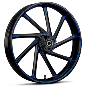 RYD Wheels Kinetic Touch Of Color Blue Wheels