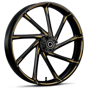 RYD Wheels Kinetic Touch Of Color Gold Wheels