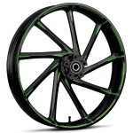 RYD Wheels Kinetic Touch Of Color Green Wheels