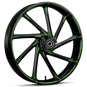 RYD Wheels Kinetic Touch Of Color Green Wheels