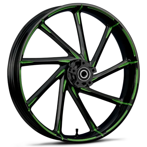 RYD Wheels Kinetic Touch Of Color Green Wheels