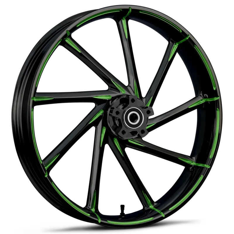 RYD Wheels Kinetic Touch Of Color Green Wheels