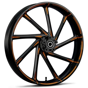 RYD Wheels Kinetic Touch Of Color Orange Wheels