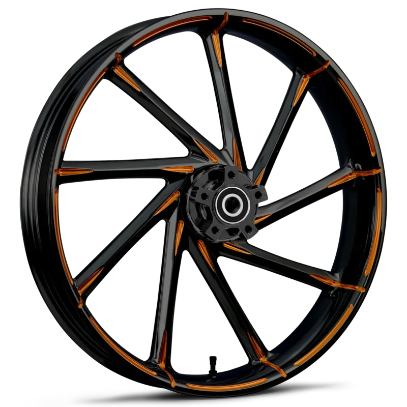 RYD Wheels Kinetic Touch Of Color Orange Wheels