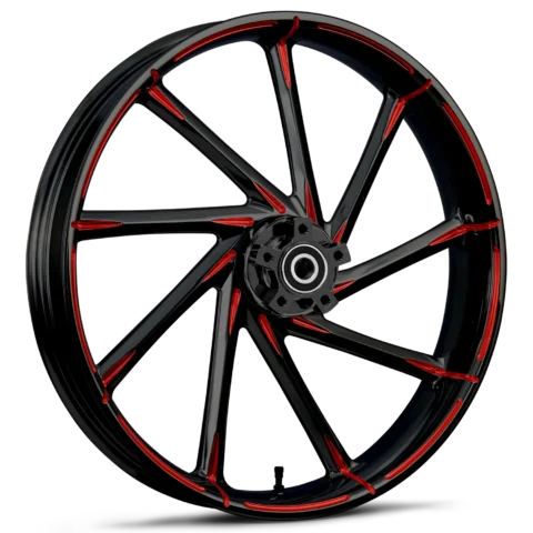 RYD Wheels Kinetic Touch Of Color Red Wheels