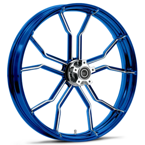 Phase Dyeline Blue Polished Wheels