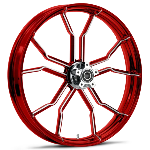 Phase Dyeline Red Polished Wheels