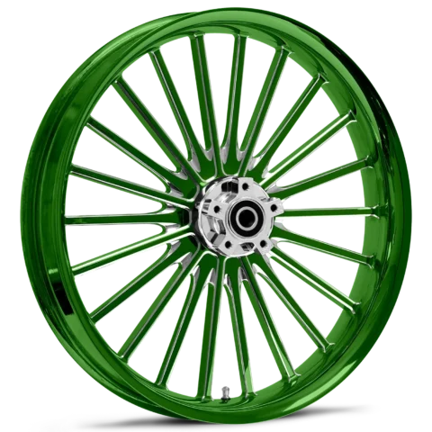 Pulse Dyeline Green Polished 17 x 12 Wheel