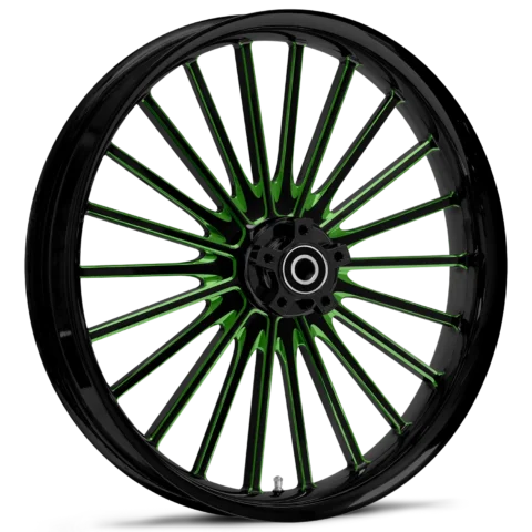 RYD Wheels Pulse Touch Of Color Green Wheels