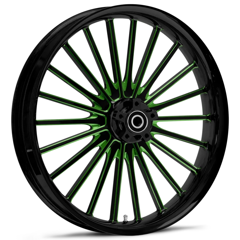 RYD Wheels Pulse Touch Of Color Green Wheels