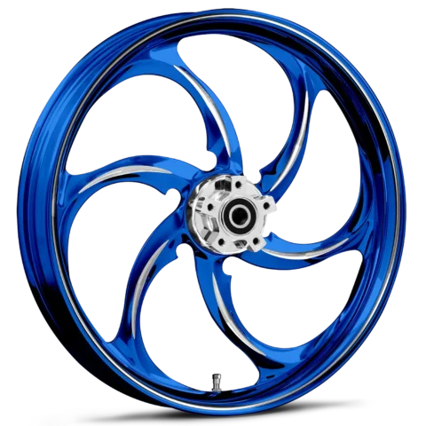 Reactor Dyeline Blue Polished Wheels