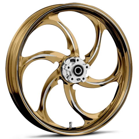 Reactor Dyeline Gold Polished Wheels